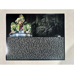 Jason Kelce signed autographed Eagles SBLII Parade Speech 16x20 Photo PSA